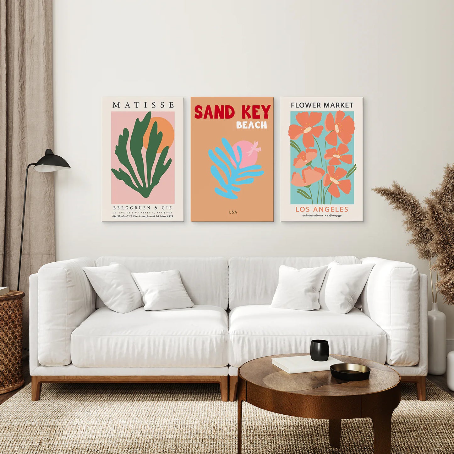 Best Selling Canvas Wall Decor Modern Art. Stretched Canvas Over the Coach.