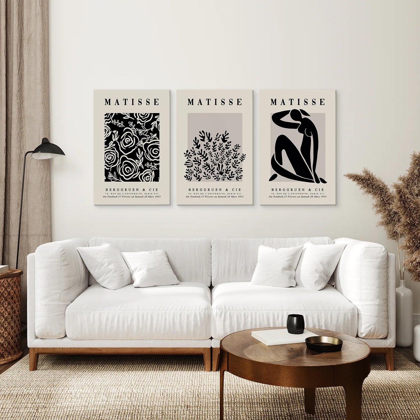 Henri Matisse Museum Canvas Art Decor. Stretched Canvas Over the Coach.