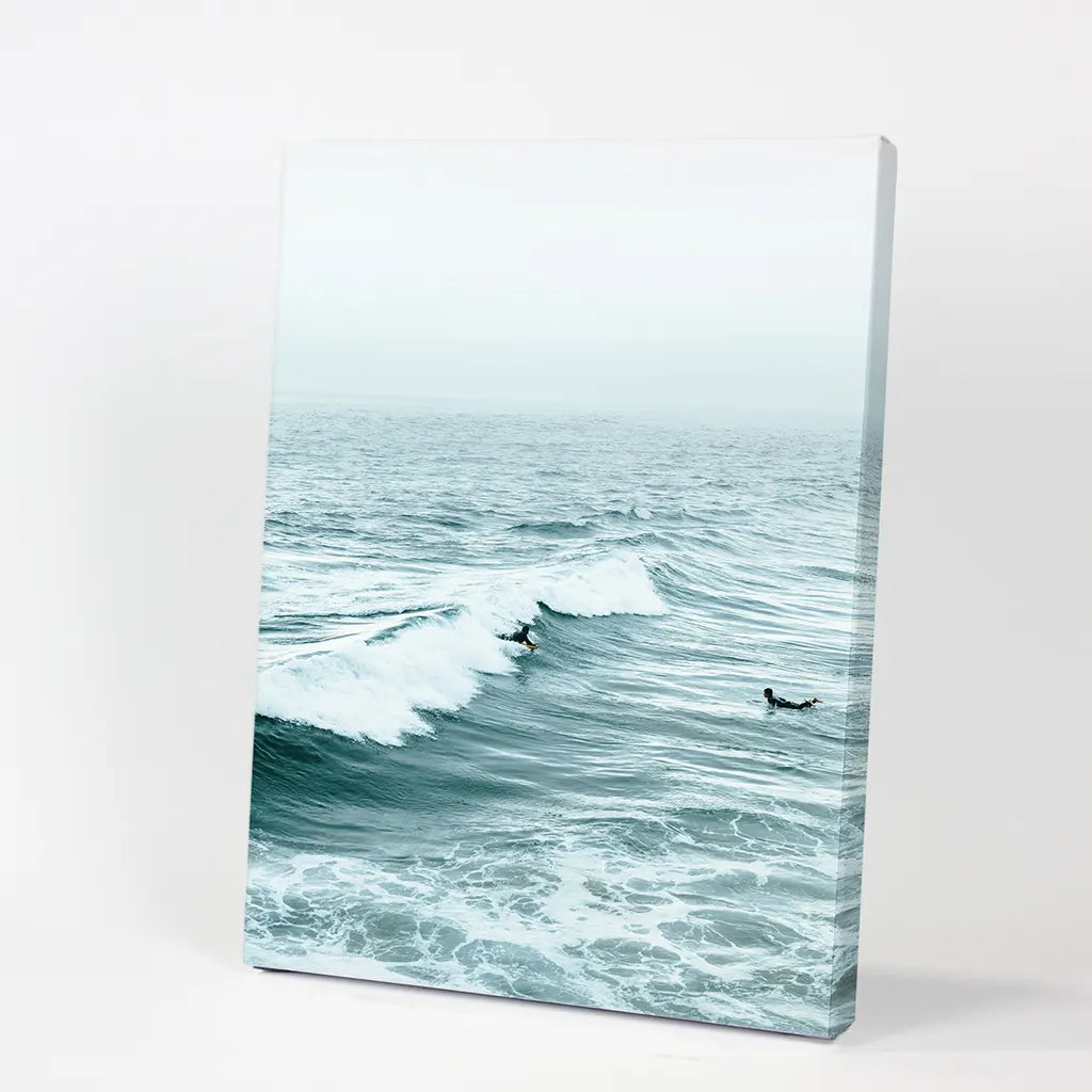 Large Blue Sea Waves. Nautical Themed Print. Canvas Print