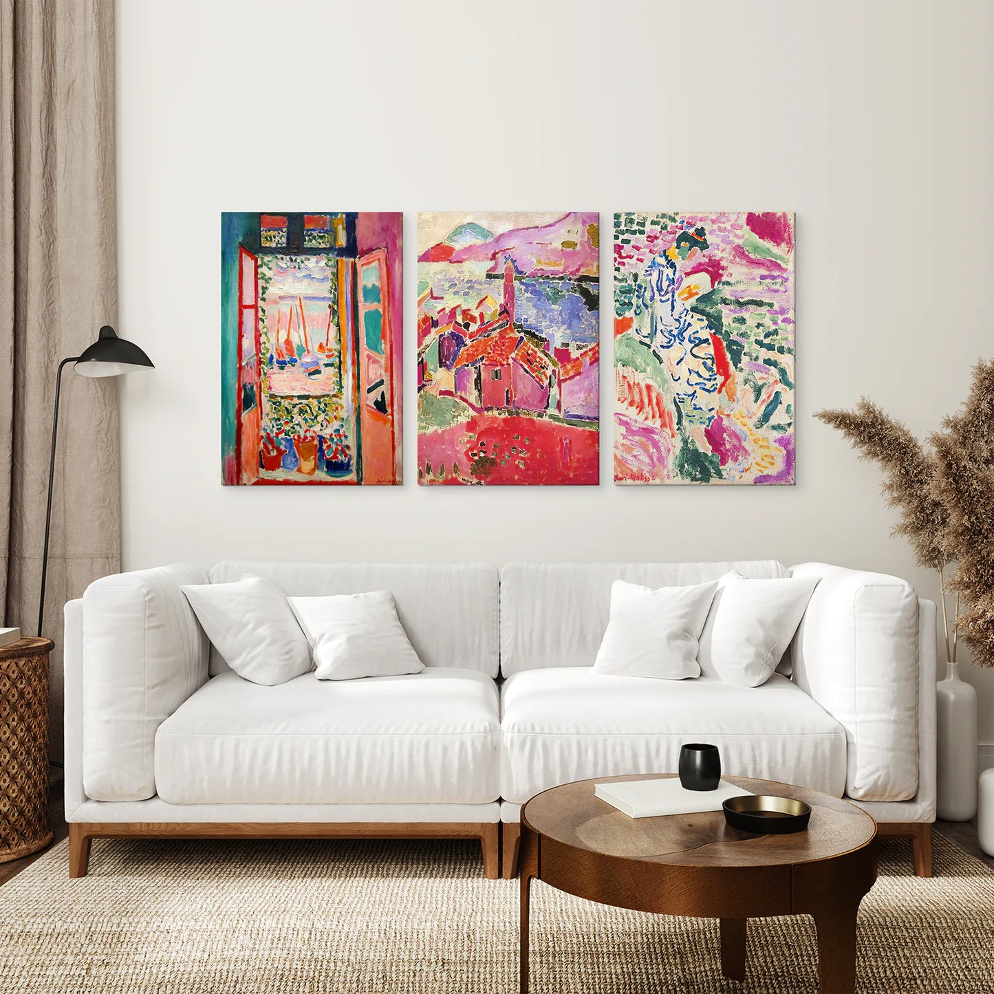 Set of 3 Henri Matisse Posters. Watercolor Landscape. Canvas Print. Living Room