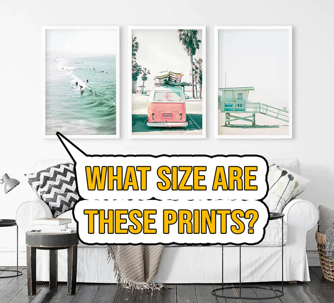 How to Know the Size of Wall Art Prints in Online Pictures