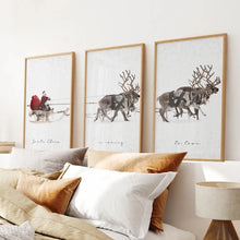 Load image into Gallery viewer, Gallery Set of 3 Piece Art Decor. Thin Wood Frames for Bedroom.
