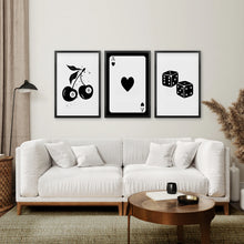 Load image into Gallery viewer, Art Prints Trendy Retro Set of 3. Black Frames Over the Coach.
