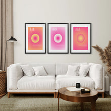 Load image into Gallery viewer, Aesthetic Indie Room Decor. Calming Wall Art. Black Frames with Mat for Living Room.
