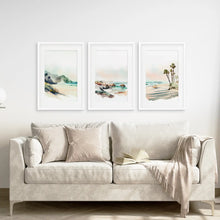 Load image into Gallery viewer, Bedroom Living Room Wall Art Decor Posters. White Frames with Mat Above the Sofa.
