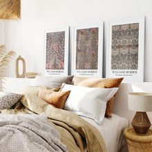 Load image into Gallery viewer, Room Decor William Morris Floral Large Posters. White Frames for Bedroom.
