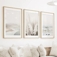Load image into Gallery viewer, Beige Boho Beach Wall Art. Set of 3 Prints
