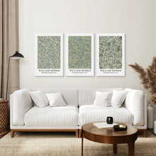 Load image into Gallery viewer, Modern Botanical Canvas Trendy Set. Stretched Canvas Above the Sofa.
