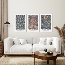 Load image into Gallery viewer, Floral Pattern Canvas Wall Art Set. Stretched Canvas Above the Sofa.

