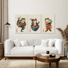 Load image into Gallery viewer, Matsumoto Hoji Wall Art Decor Trendy Poster Set. Stretched Canvas Above the Sofa.
