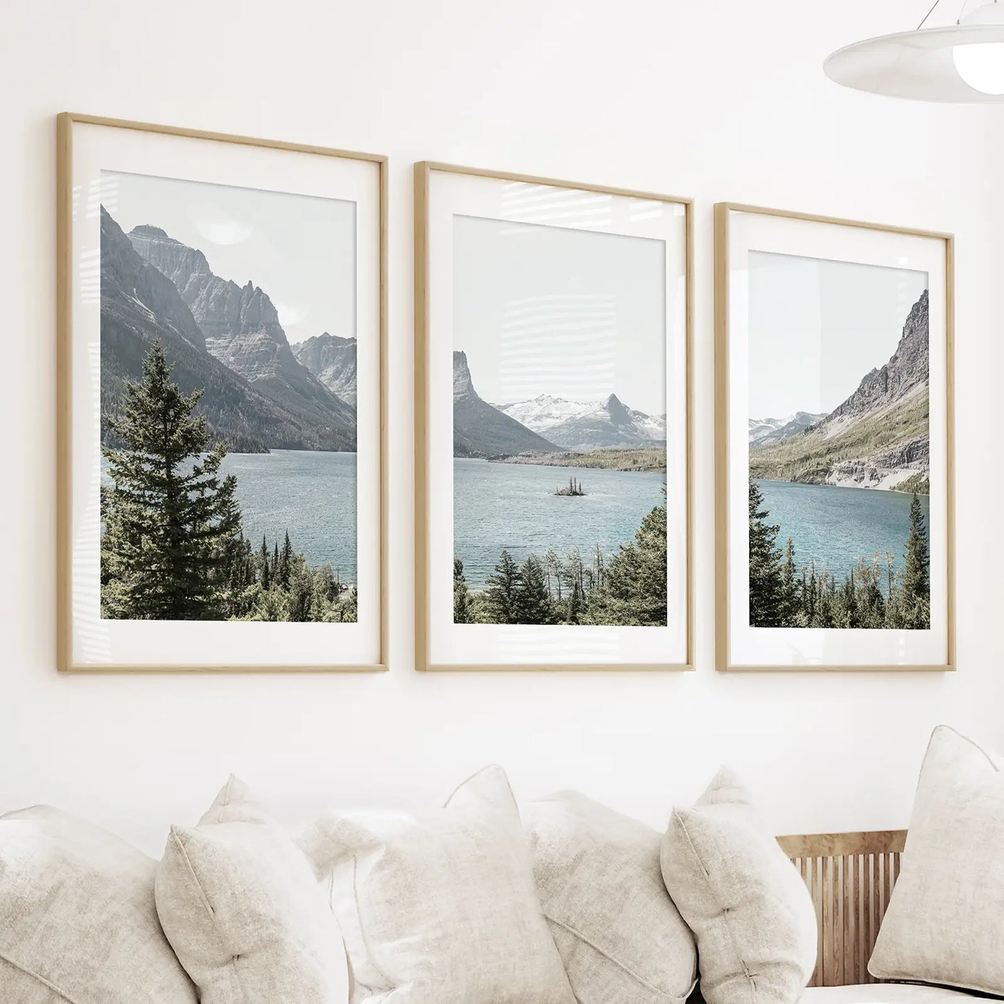 Montana Glacier National Park. Mountain Lake. Travel Wall Art