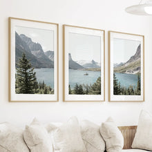 Load image into Gallery viewer, Montana Glacier National Park. Mountain Lake. Travel Wall Art
