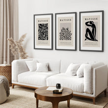Load image into Gallery viewer, Modern Abstract Woman Art Decor Posters Set. Black Frames with Mat for Living Room.
