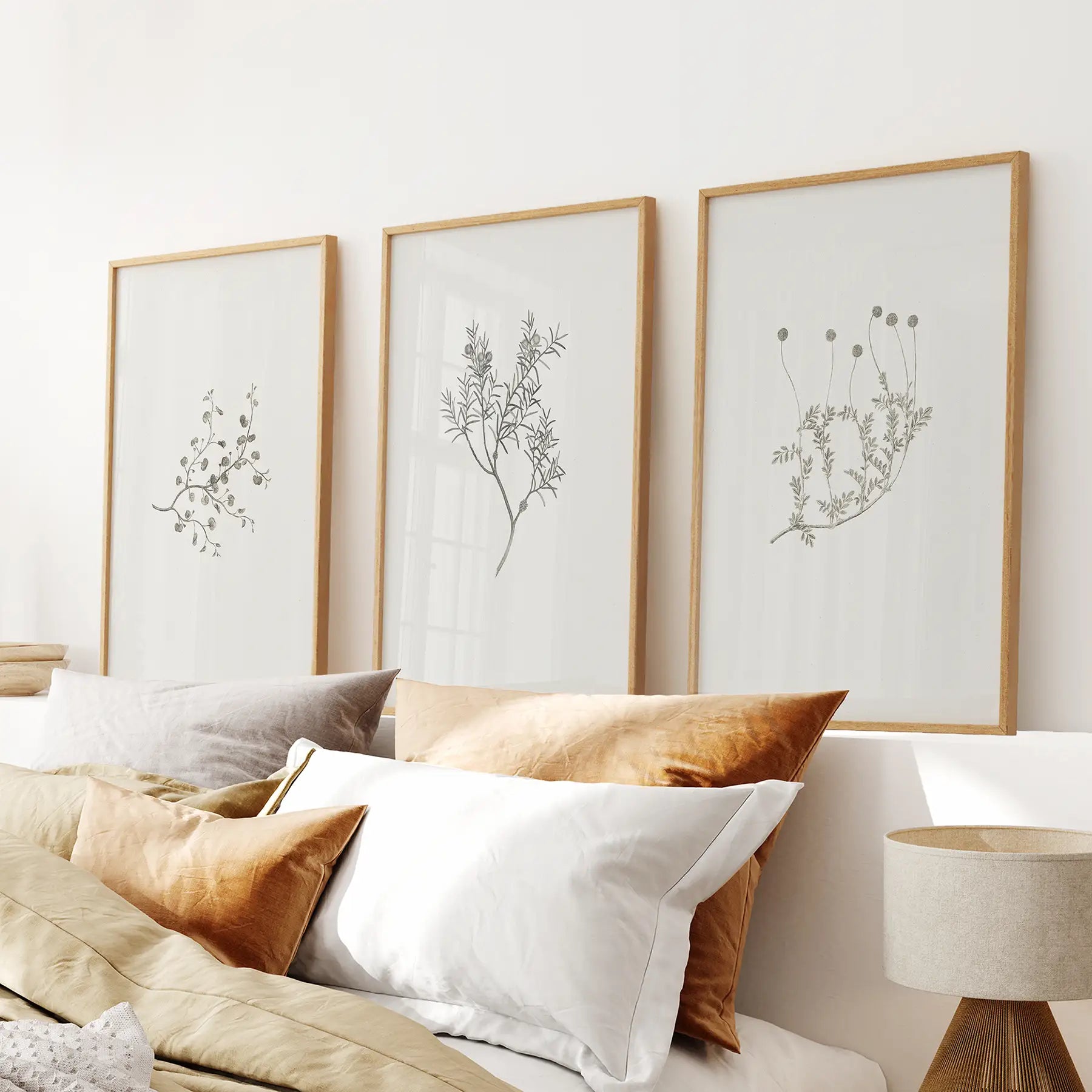 Trendy Wall Art Flowers Rustic Apartment Decor Posters. Thinwood Frames for Bedroom.