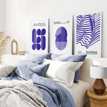 Load image into Gallery viewer, Colorful Abstract Shapes Print Posters. White Frames for Bedroom.
