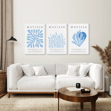 Load image into Gallery viewer, Exhibition Neutral Matisse Canvas Decor. Stretched Canvas Above the Sofa.
