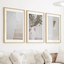 Load image into Gallery viewer, Boho Architectural Set of 3 Pieces. Neutral Tones
