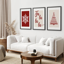 Load image into Gallery viewer, Christmas Tree Trendy Wall Decor Art. Black Frames for Living Room.

