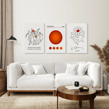 Load image into Gallery viewer, Bauhaus Trendy Canvas Home Decor. Stretched Canvas Over the Coach.
