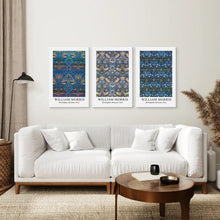 Load image into Gallery viewer, Morris Canvas Trendy Wall Art Set. Stretched Canvas Above the Sofa.
