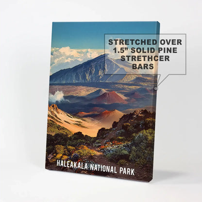 Hawaiian tropical mountain range picture print comes as a gallery-wrapped canvas, turning any wall into a window toward Maui’s high volcanic slopes and open sky.