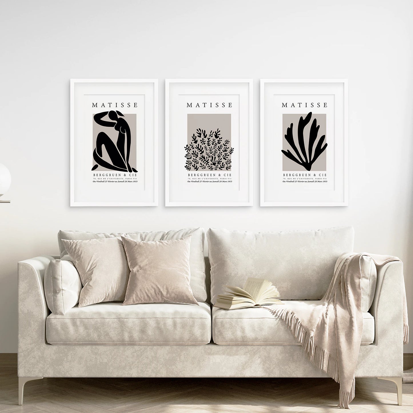 Henri Matisse La Gerbe Art Print Set - 3 Vintage Prints