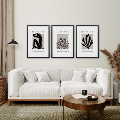 Henri Matisse La Gerbe Art Print Set - 3 Vintage Prints