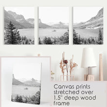 Load image into Gallery viewer, Glacier US National Park Set of 3 - Stretched Canvas
