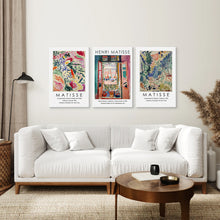 Load image into Gallery viewer, Vintage Henri Matisse Set of 3 Prints. Abstract Landscape. Canvas Print. Living Room
