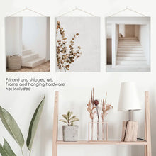 Load image into Gallery viewer, 3 Pieces Beige Aestethic Set. Eucalyptus, Stairway. Unframed Prints
