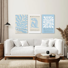 Load image into Gallery viewer, Set of 3 Blue and Beige Henri Matisse Prints
