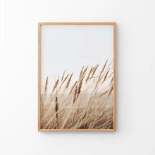 Load image into Gallery viewer, Bohemian Pampas Grass Print. Nature Inspired Theme. Thin Wood Frame

