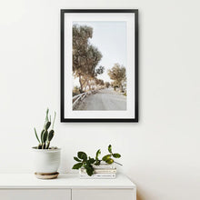Load image into Gallery viewer, Boho Chic Wall Decor. Coastal Travel Theme. Black Frame with Mat
