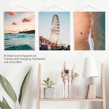 Load image into Gallery viewer, California Coastal 3 Piece Set. Ocean and Sunset. Unframed Prints
