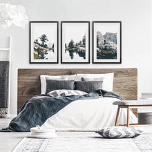 Load image into Gallery viewer, Scandi Nature Triptych. Mountain Lake Photography
