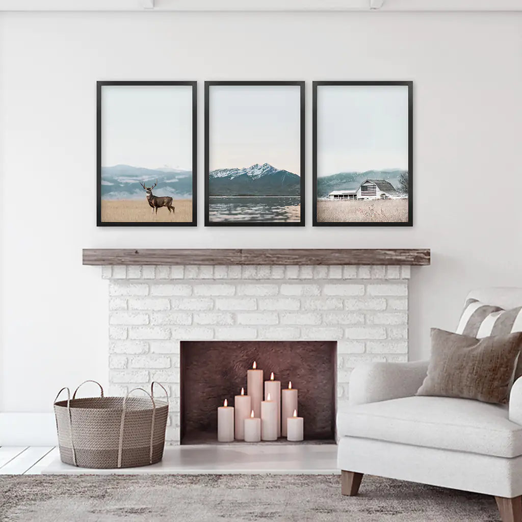 Set of 3 US Nature Photography. Colorado Travel Wall Art