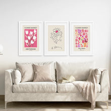 Load image into Gallery viewer, Keith Haring &amp; Matisse Pink Set of 3 Prints
