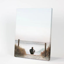 Load image into Gallery viewer, Inspirational Relax Summer Print. Surfer on the Beach. Canvas Print
