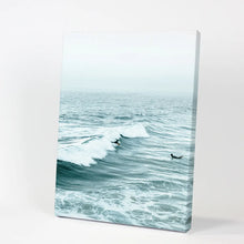Load image into Gallery viewer, Large Blue Sea Waves. Nautical Themed Print. Canvas Print
