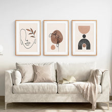 Load image into Gallery viewer, Boho Abstract Art Set of 3 - Modern Poster Bundle
