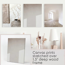 Load image into Gallery viewer, Minimalist Beige Modern Art Photo Set. Canvas Prints
