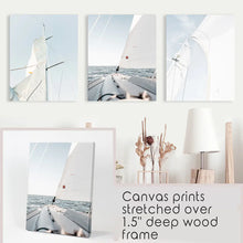 Load image into Gallery viewer, Nautical 3 Pieces Print. Sailing, Yacht. Canvas Prints
