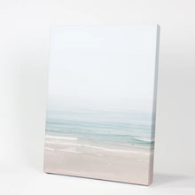Load image into Gallery viewer, Pastel Blue Beach. Modern Sea Print. Canvas Print

