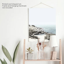Load image into Gallery viewer, Sea Rocks and Waves Print. California Coastal Theme. Unframed Print
