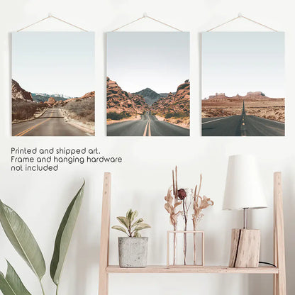 USA Travel Posters. Valley of Fire, Monument Valley, Garden of Gods, Antelope Canyon. Unframed Prints