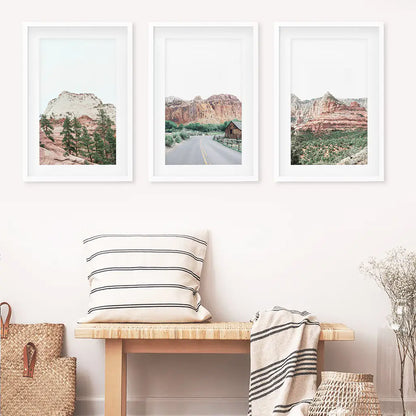 US National Park Wall Art. Zion, Sedona, Capitol Reef Torrey