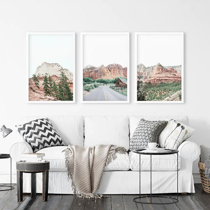 US National Park Wall Art. Zion, Sedona, Capitol Reef Torrey