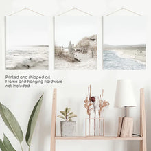 Load image into Gallery viewer, 3 Piece Wall Décor. Waves, Surfers, Beach Path - Art Prints
