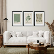 Load image into Gallery viewer, Yayoi Kusama Sage Green Print Set of 3
