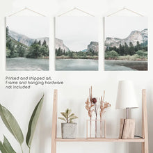 Load image into Gallery viewer, Yosemite Valley, California. US National Park Wall Art. Unframed Photo Triptych
